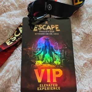 Black VIP Event Badge with Glossy Finish